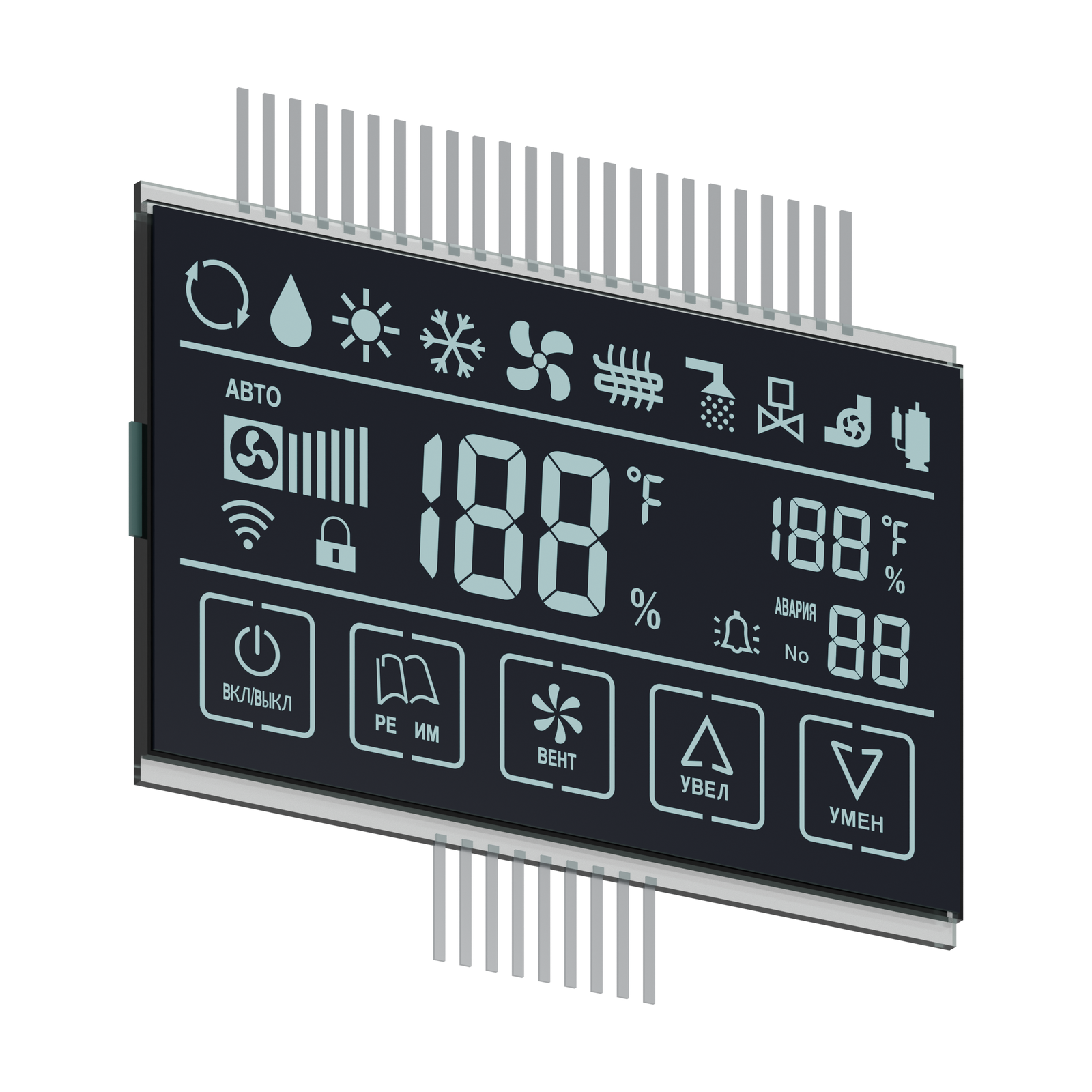 S3999D DFSTN LCD front-left rendering on a white background