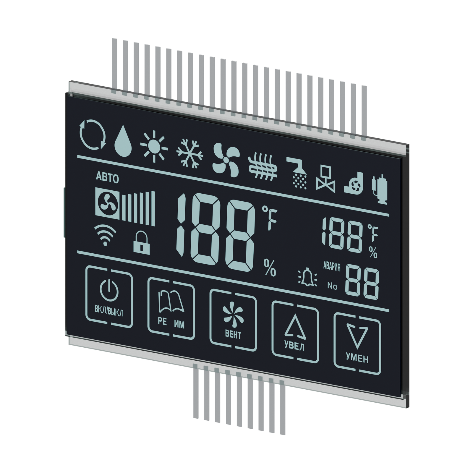 S3999D DFSTN LCD front-right rendering on a white background