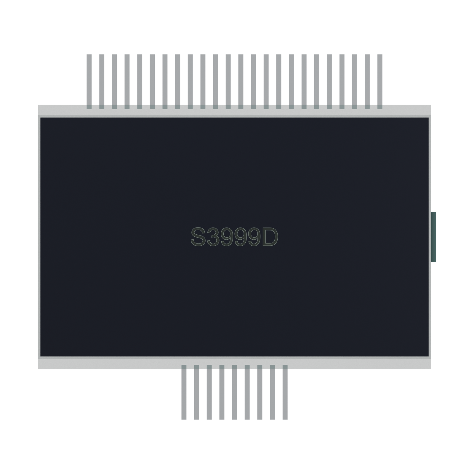 S3999D DFSTN LCD rear rendering on a white background