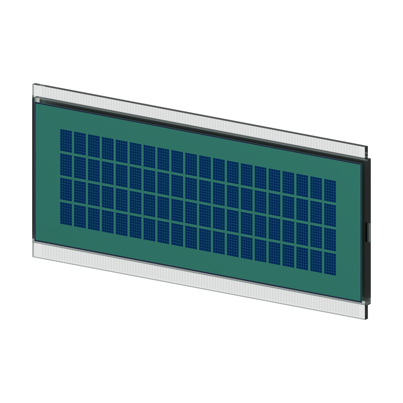 S4132D STN Character LCD front-right rendering on a white background