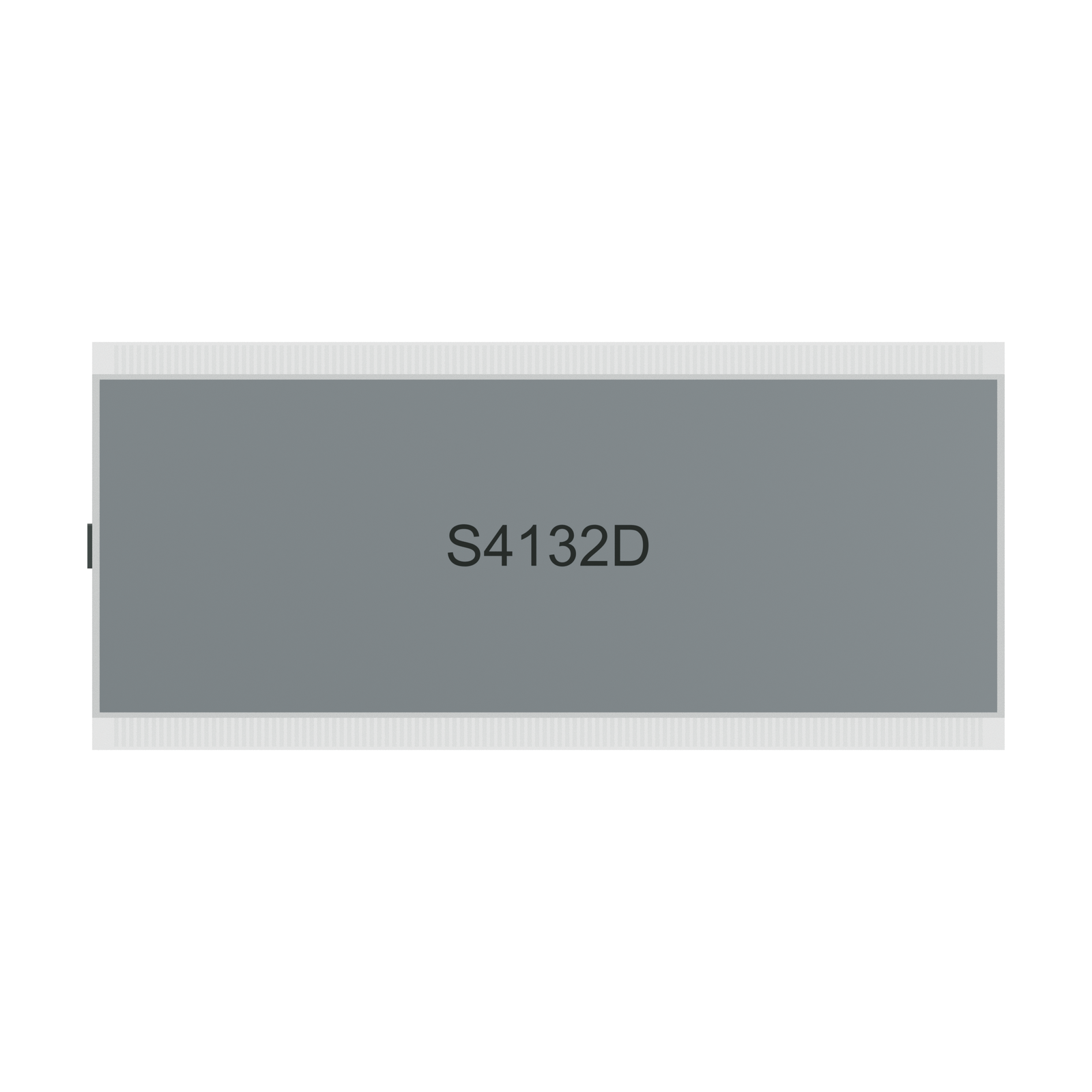 S4132D STN Character LCD rear rendering on a white background