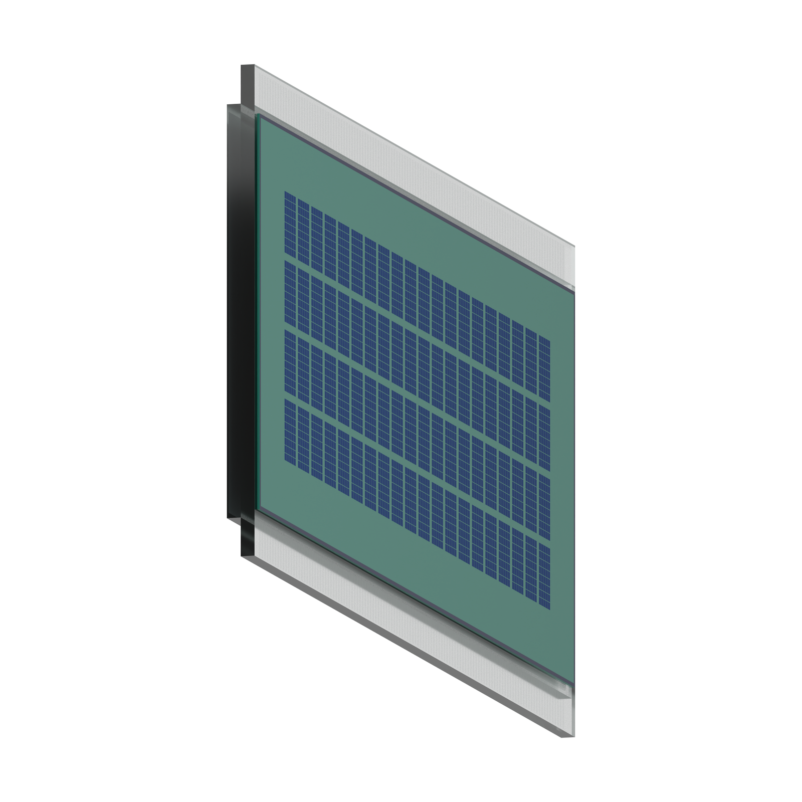 S4132D STN Character LCD left-side perspective rendering on a white background
