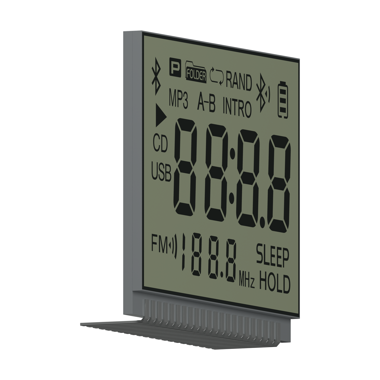 S04776D HTN LCD left-side perspective rendering on a white background