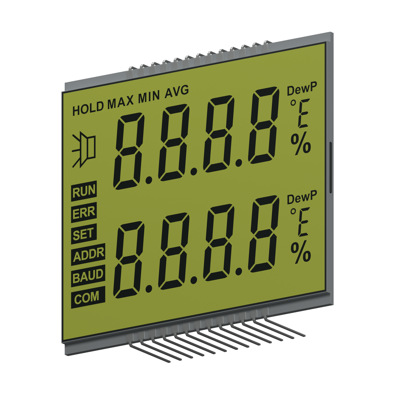 S3543D STN LCD front-right rendering on a white background