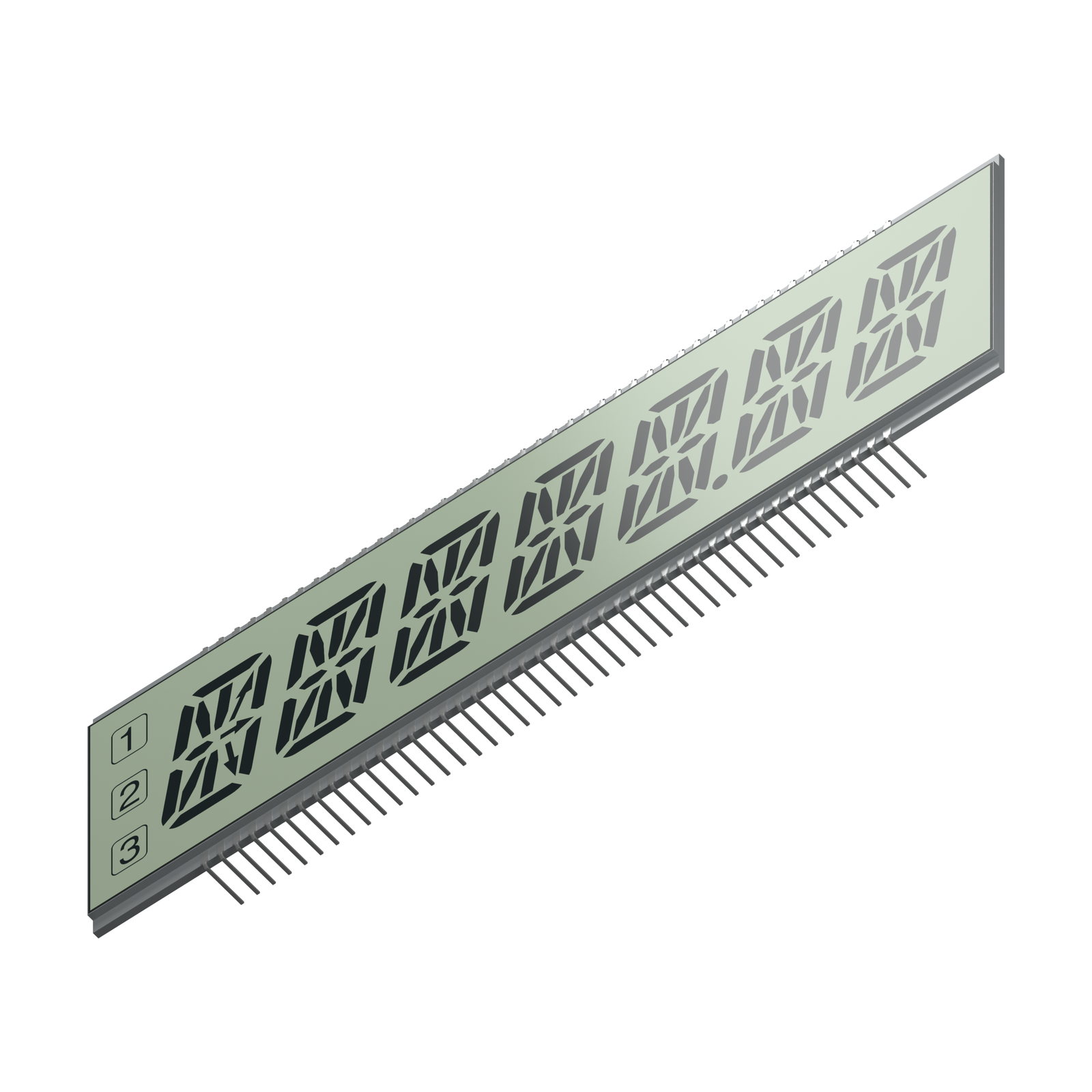 S3686D TN LCD low-angle front rendering on a white background