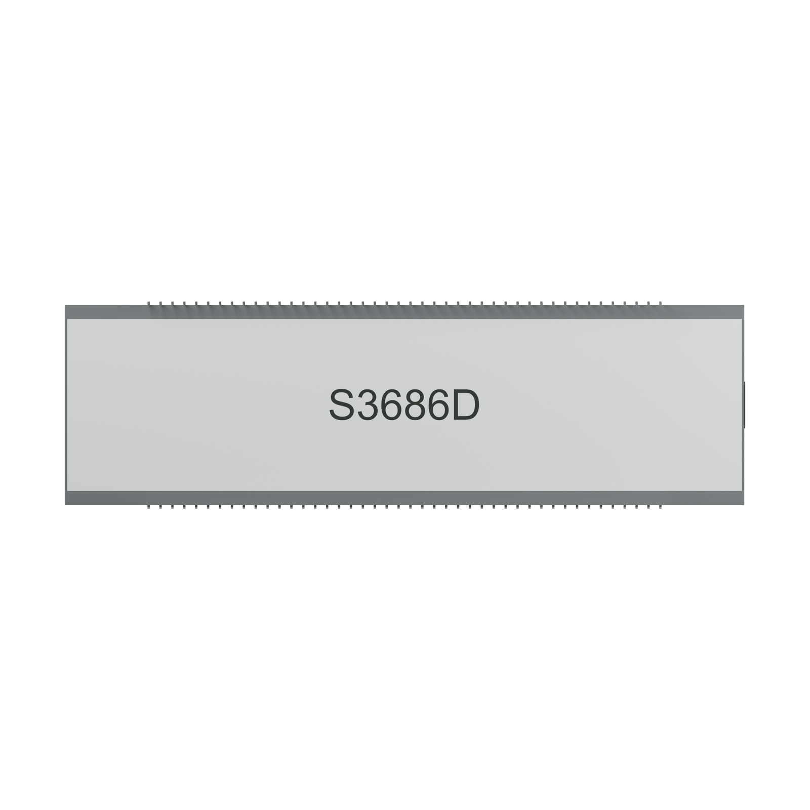S3686D TN LCD rear rendering on a white background
