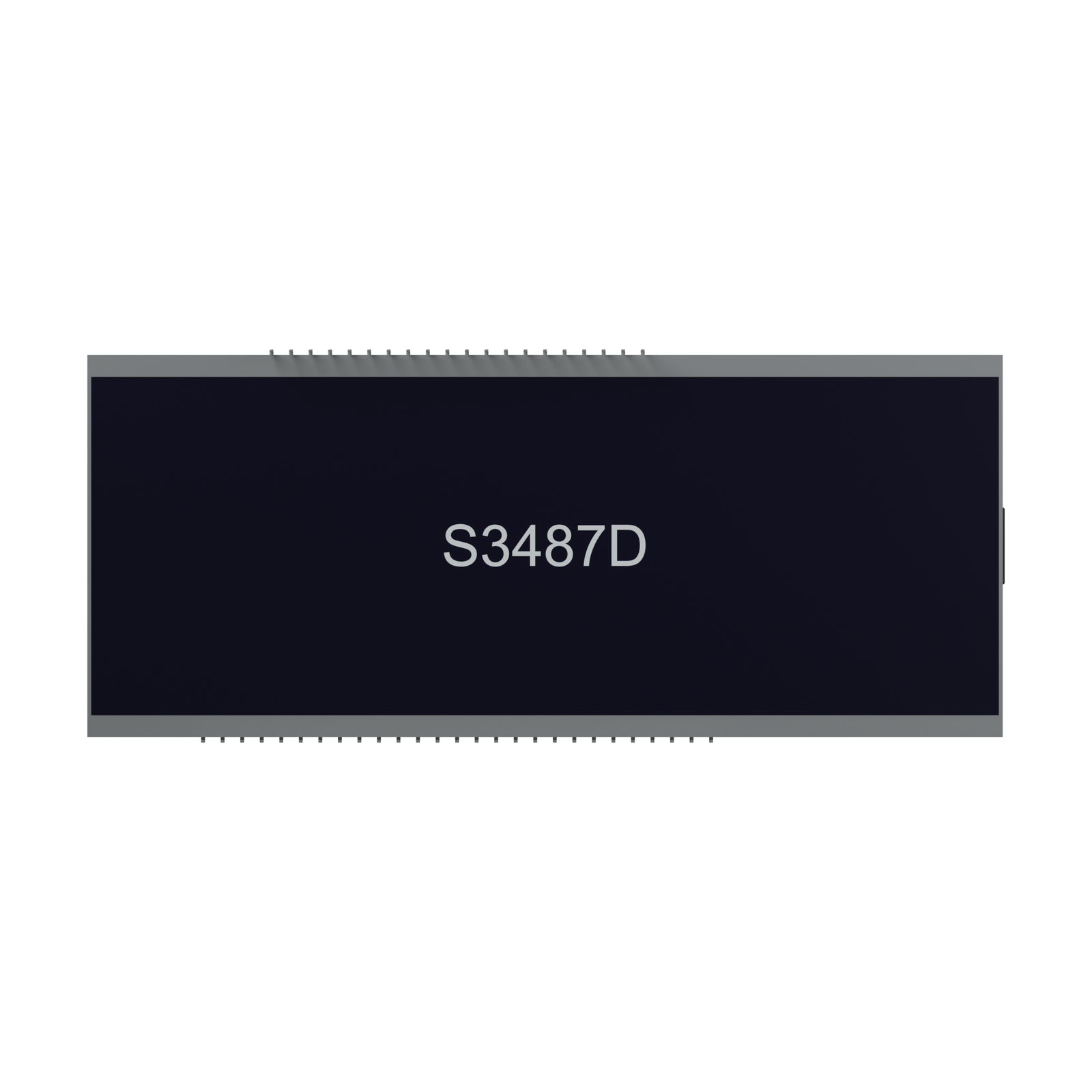 S3487D TN LCD rear rendering on a white background
