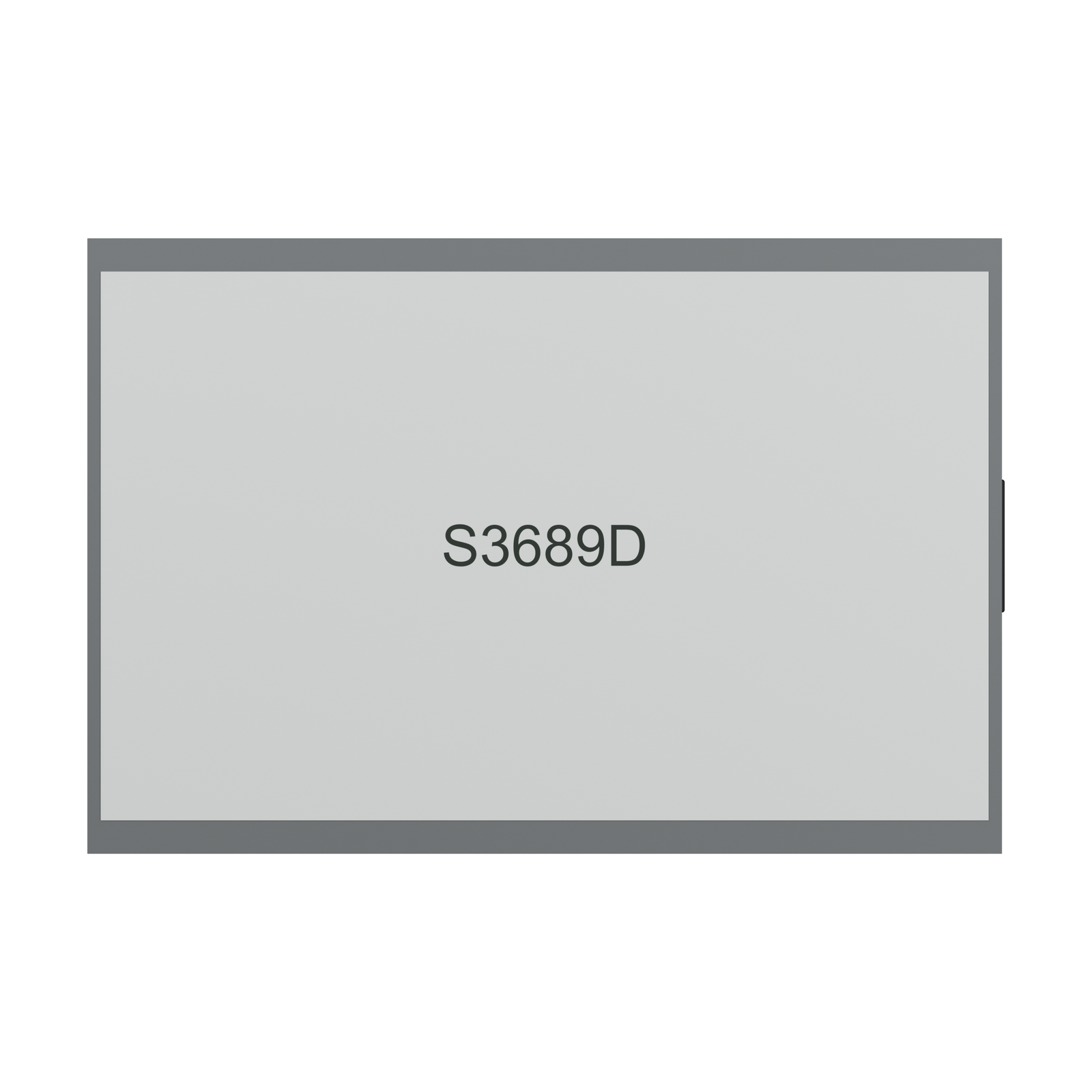 S3689D TN LCD rear rendering on a white background