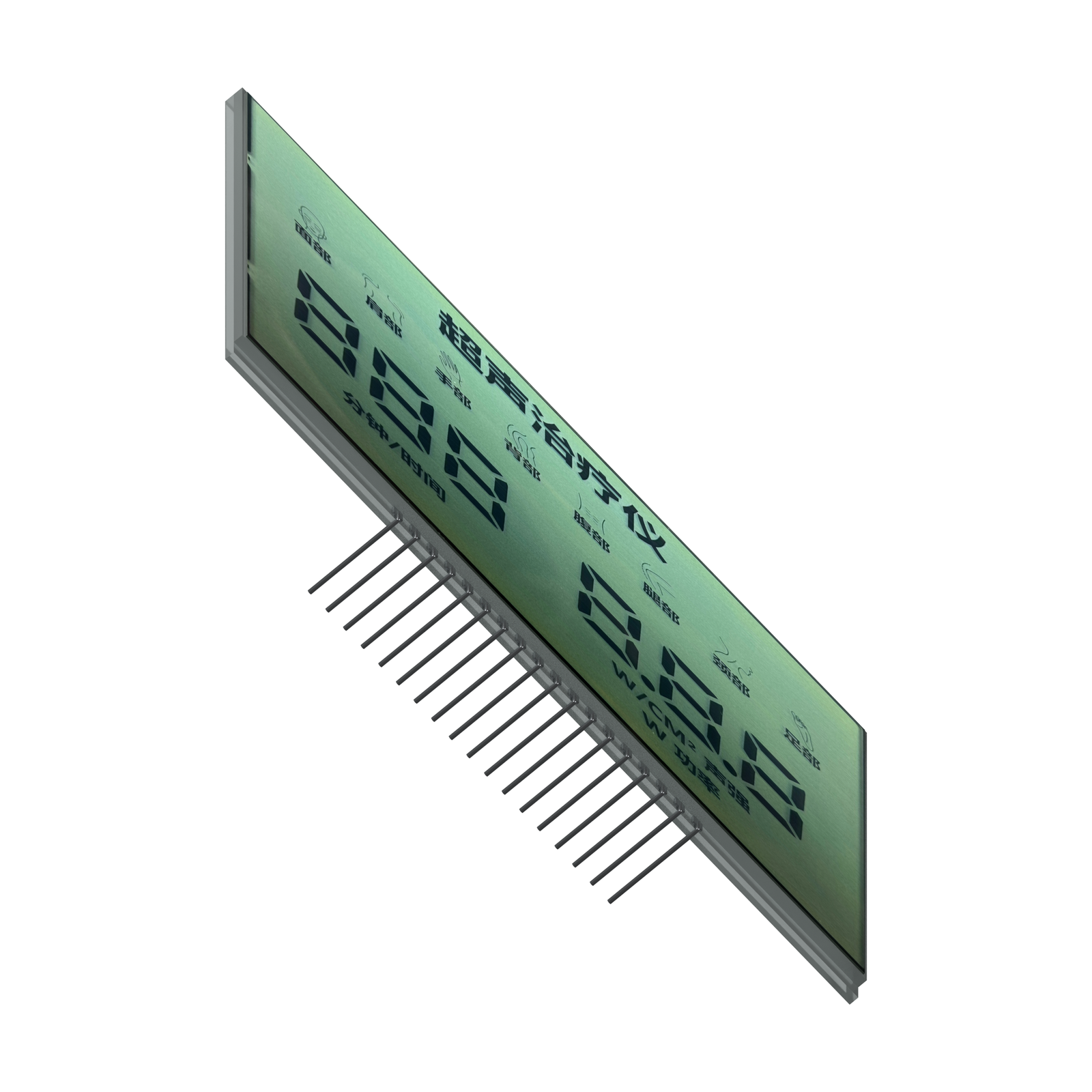 S4177D HTN-LCD, Rendering aus flachem Frontwinkel auf weißem Hintergrund