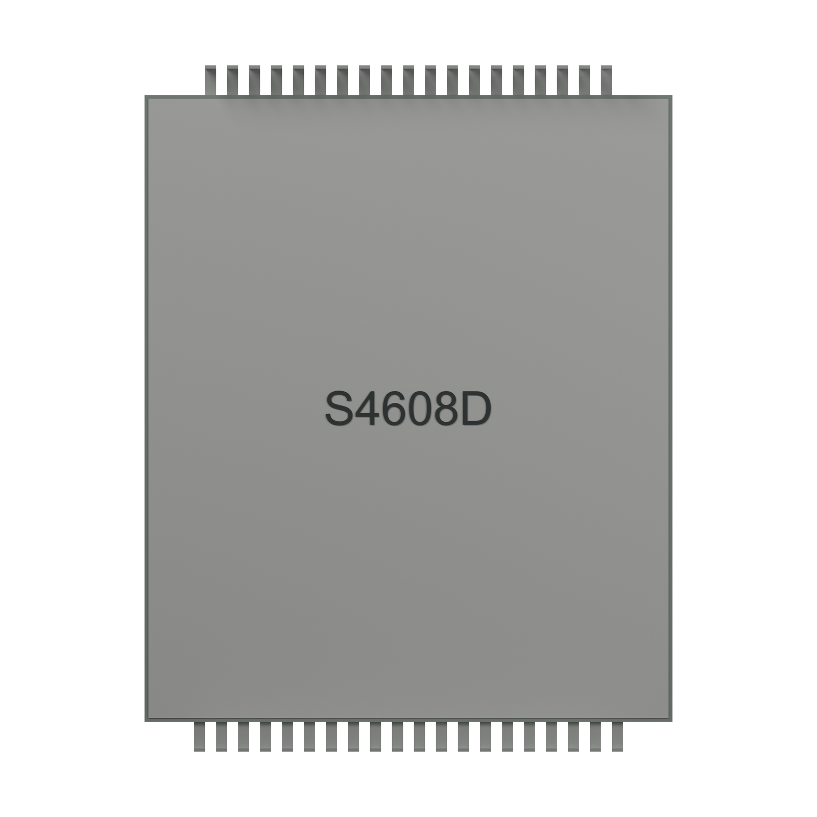 S4608D HTN ЖК-дисплей, визуализация сзади на белом фоне