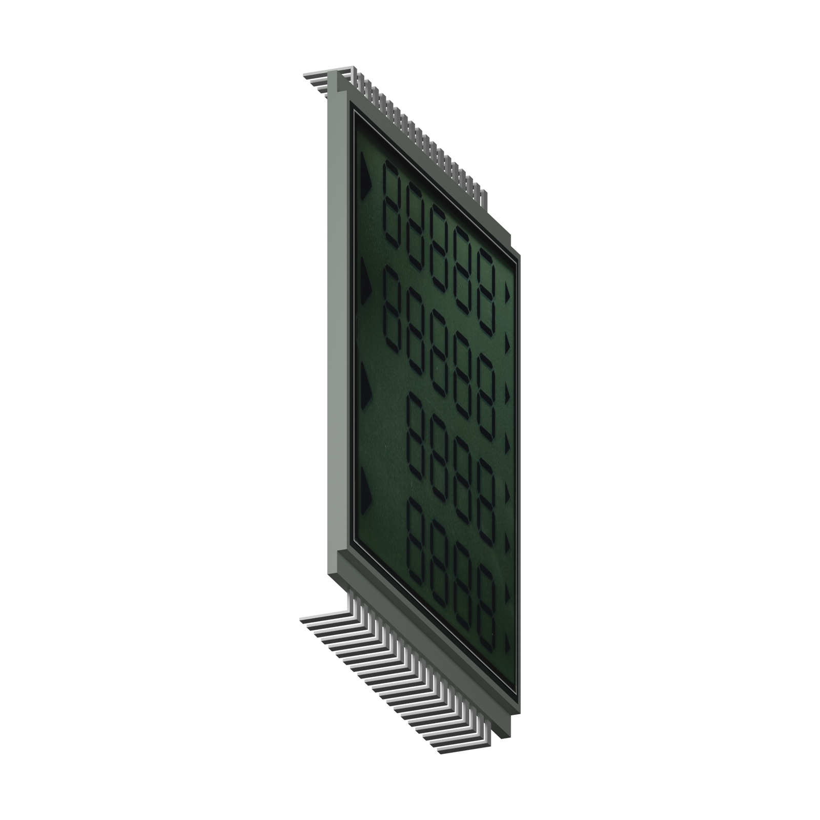 S4608D HTN ЖК-дисплей, визуализация в перспективе слева на белом фоне