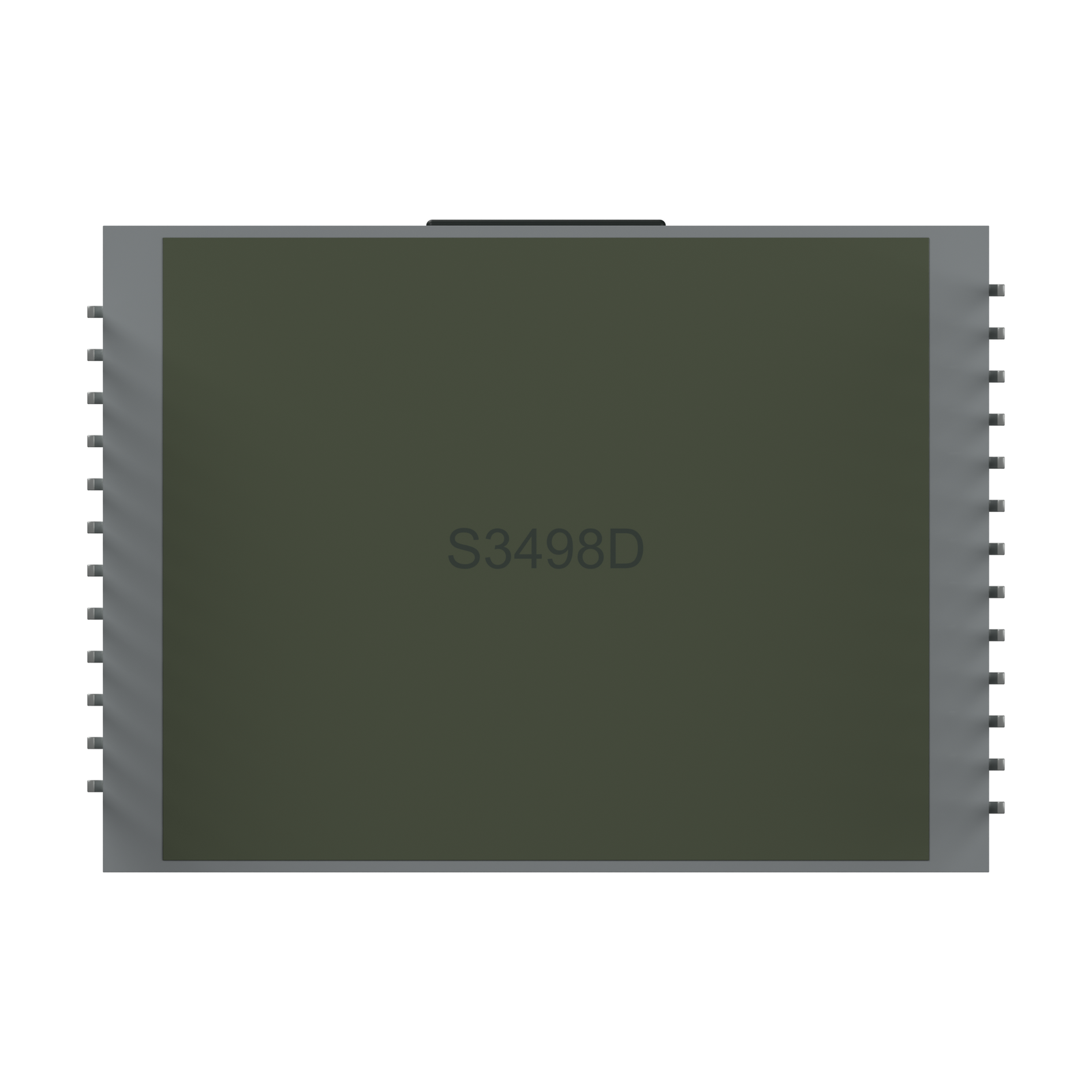 S3498D TN LCD rear rendering on a white background