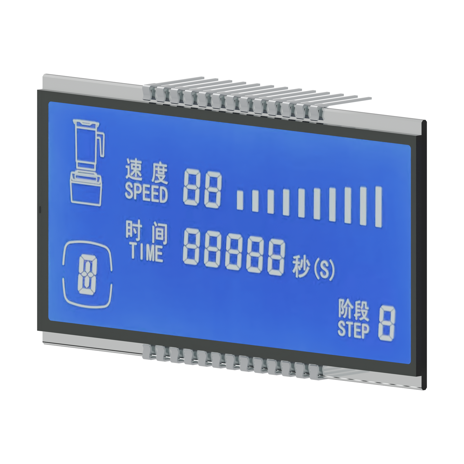 S3711D LCD HTN, rendering anteriore destro su sfondo bianco