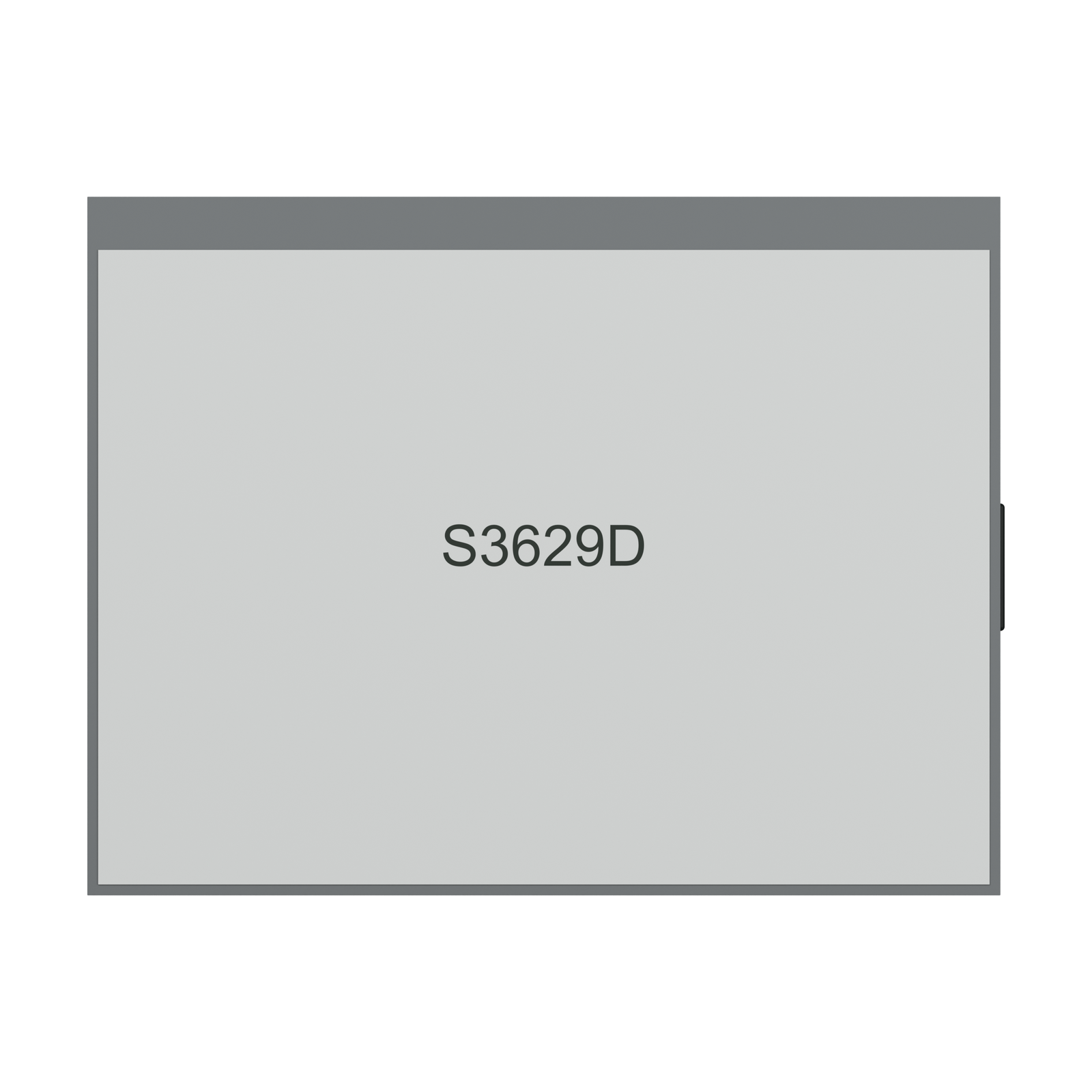 S3629D LCD نوع TN، رندر نمای پشت روی زمینهٔ سفید