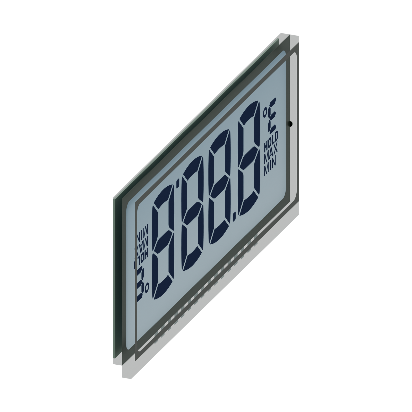 S3983D HTN LCD、白背景の左側面パースレンダリング