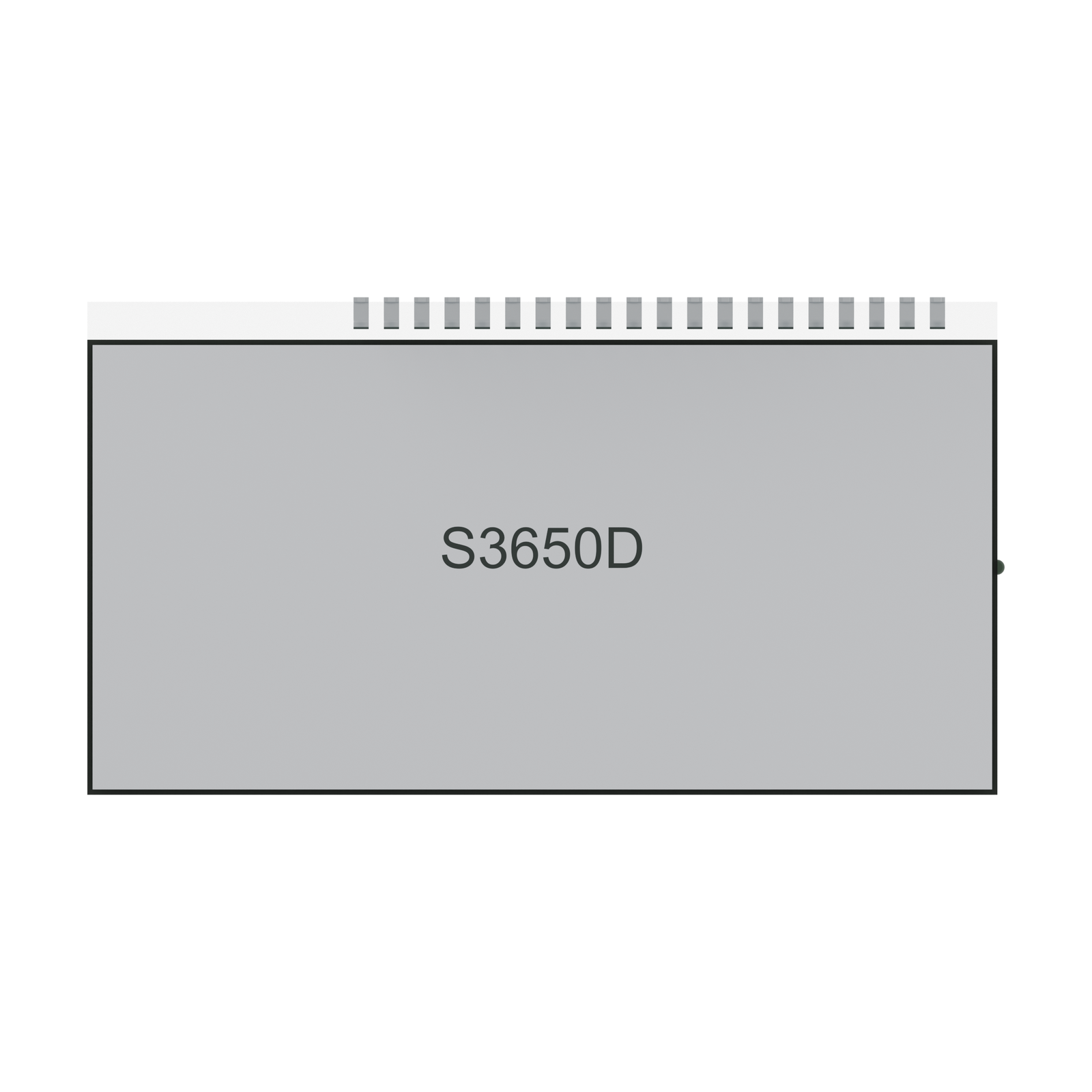 S3650D LCD HTN, rendu de dos sur fond blanc