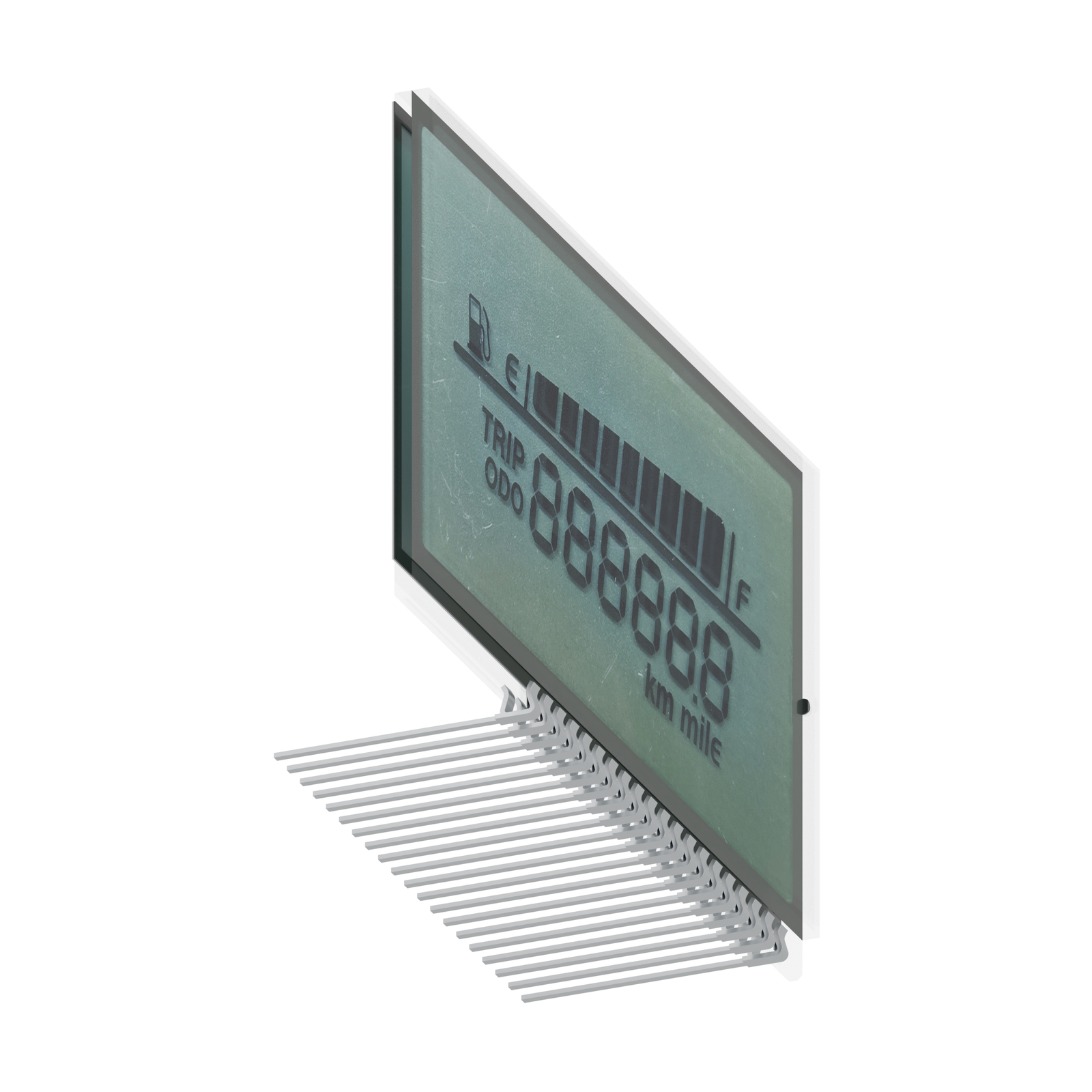 S3650D LCD HTN, rendu en perspective du côté gauche sur fond blanc