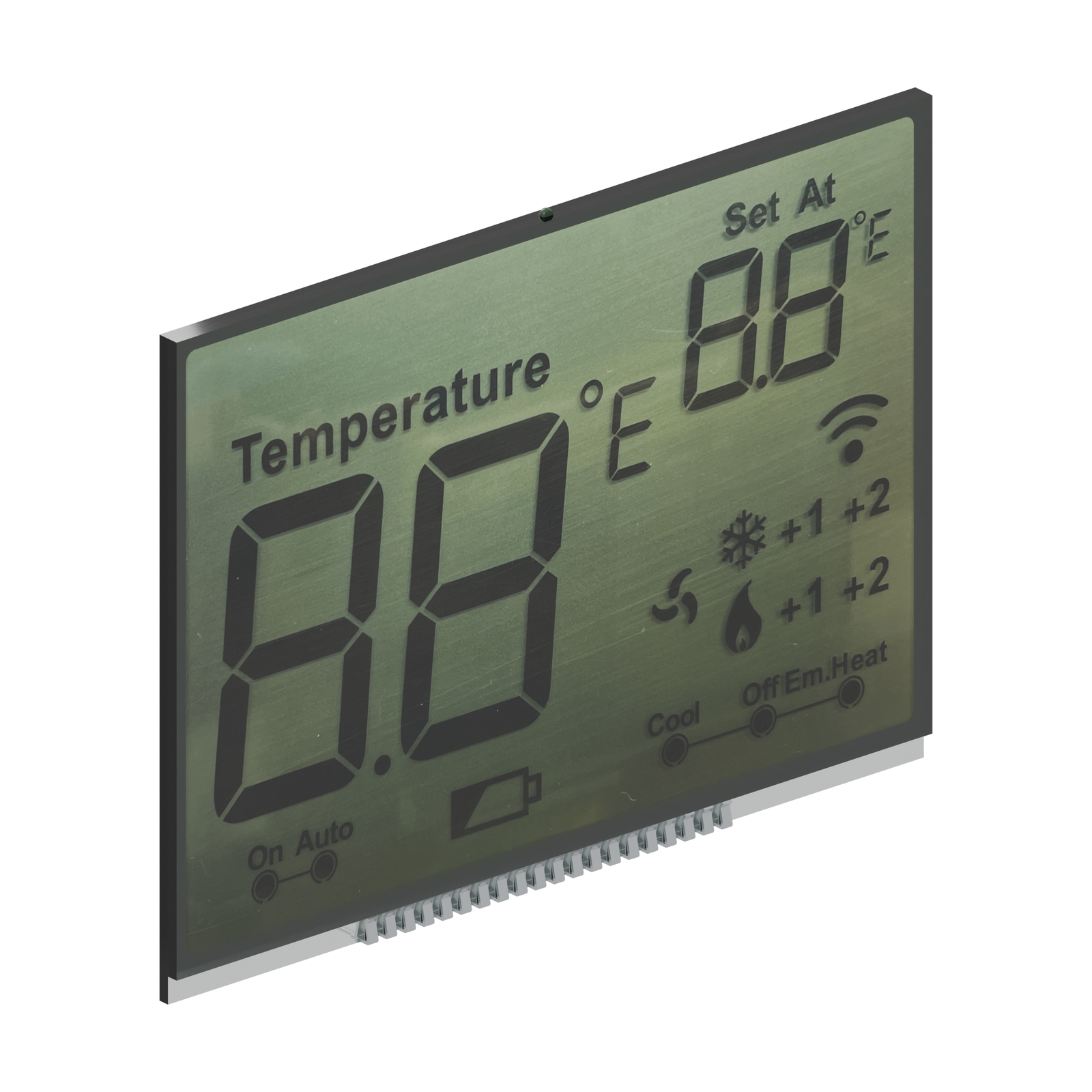 S3926D LCD HTN, rendu de trois quarts avant gauche sur fond blanc