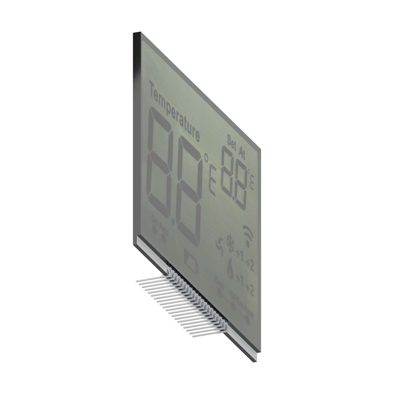 S3926D LCD HTN, rendu en perspective du côté gauche sur fond blanc