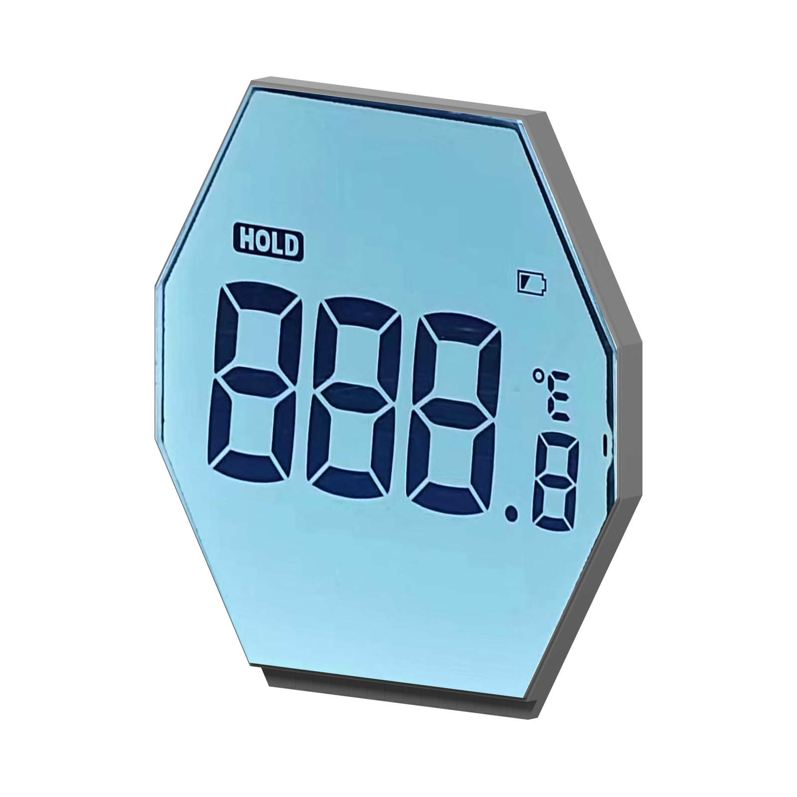 S4044D LCD HTN, rendu de trois quarts avant droit sur fond blanc