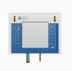 Film plus glass resistive touch panel