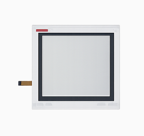 Flat surface resistive touch panel