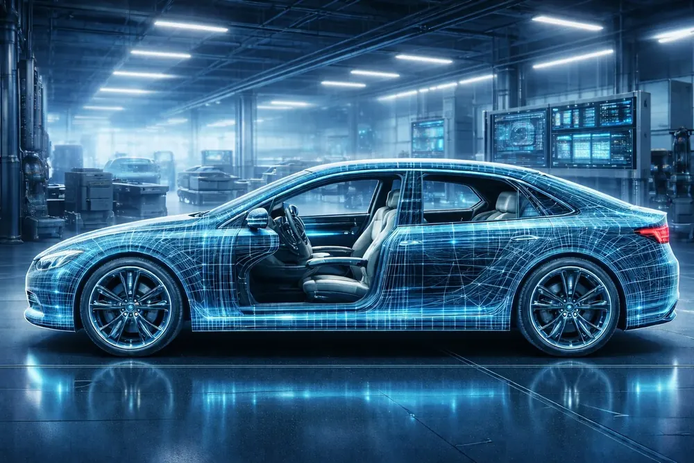 Automotive display panel module with glass bonding