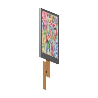 흰색 배경의 S500MIWI-04 제품 렌더링: 왼쪽 측면.