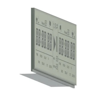 S4631D left side LCD product rendering on a white background
