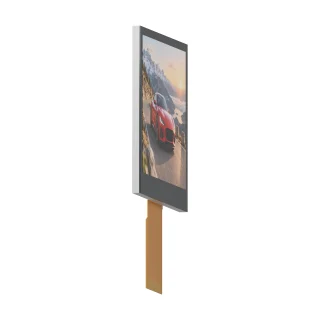 Rendu du produit S350MLQZ · sans tactile sur fond blanc : vue latérale gauche.