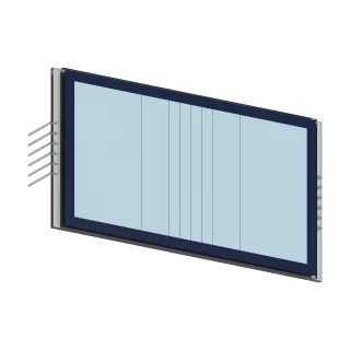 Rendering del prodotto S4102D su sfondo bianco: vista anteriore sinistra.