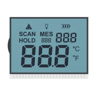 S4870D front LCD product rendering on a white background